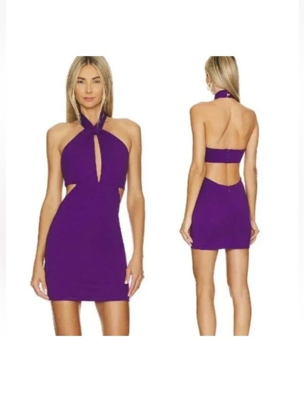 NEW Lovers and Friends Montrose Mini Dress Revolve size XS purple